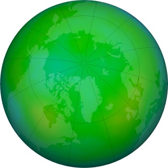 Arctic ozone map for 2023-07